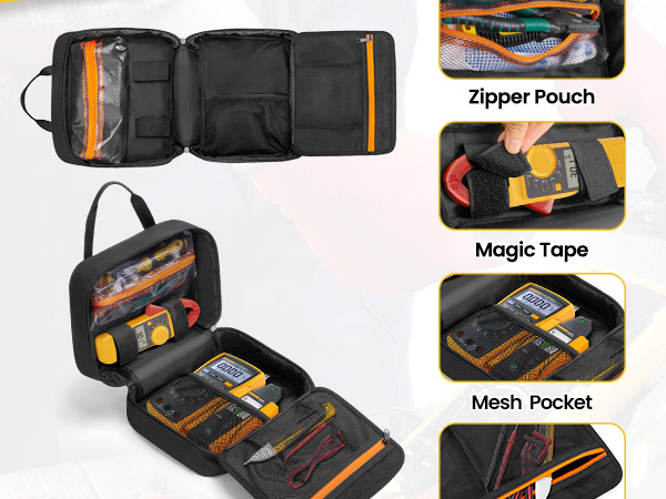 Multi-functional Work Bag Compatible with Klein Tools 80101/ ET310 AC Circuit Breaker Finder