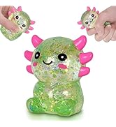 Puffwize Axolotl Squishy Toy, Cute Slow Rising Fidget Toy for Stress Relief, Soft Squeeze Sensory...