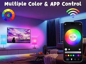Bluetooth/WiFi RGB & USB Bedside Table Lamp