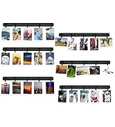 noonebutyou Picture Frames Collage Wall Decor, 6 Pcs Black Felt Lightweight Bulletin Board Strips...