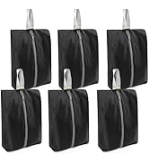 BeeGreen 6 Packs Shoe Organizer Travel Essentials Shoe Bags with Zipper Closure black
