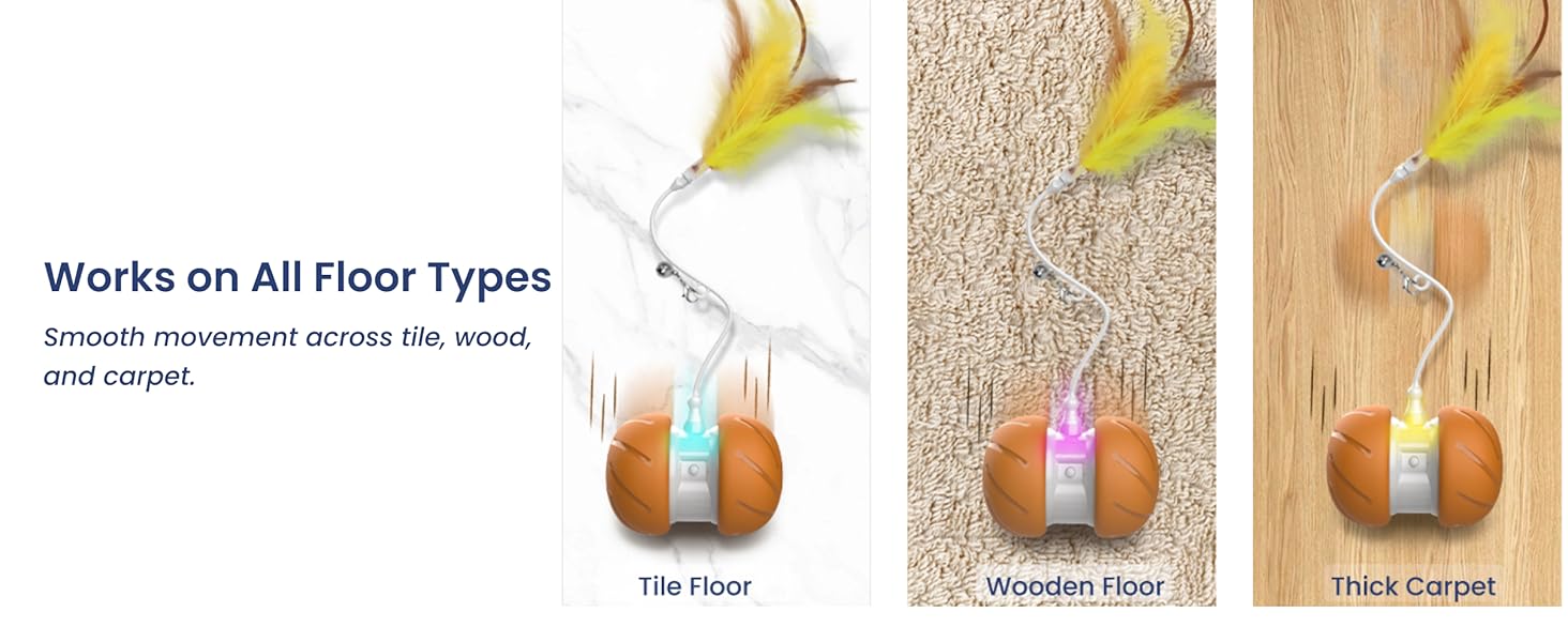 Cat toy for all floor types