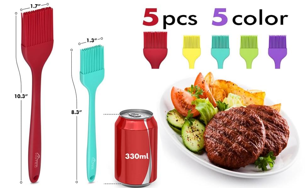 silicone basting pastry oil food butter brush BBQ baking cooking