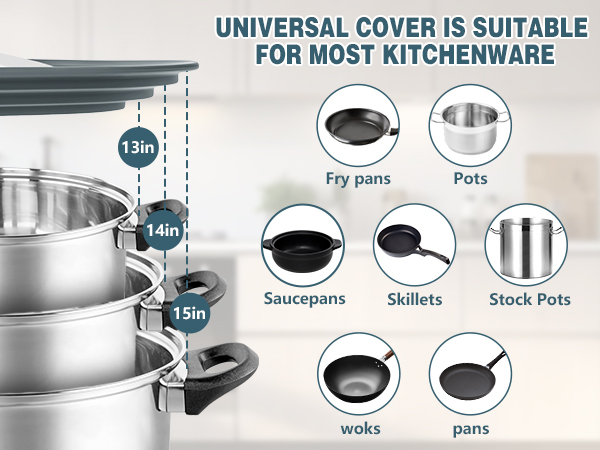 Silicone pot lid