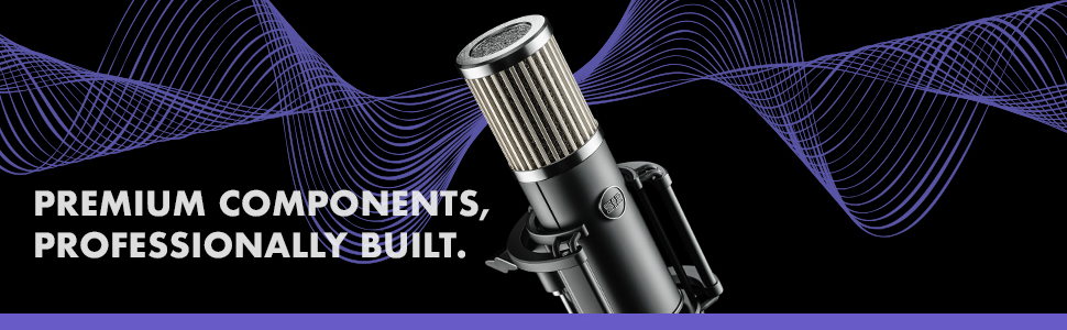 Capture your voice or singing vocals with warmth and clarity.