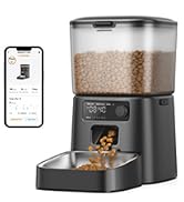oneisall Automatic Cat Feeder, 2.4G WiFi Cat Food Dispenser with App, 12 Cups/3.5L Auto Cat Feede...