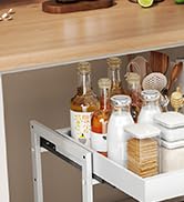 Golener Pull Out Cabinet Organizer - 2-Tier Slide Out Expandable Drawers for Kitchen Cabinets, Ba...
