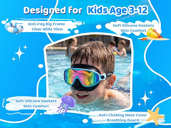 goggles for kids 3-12