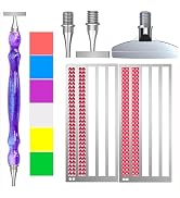 LEIYULY 12 PCS Diamond Art Pen with Ruler, 1,7 Beads Stainless Steel Nibs and Square & Round Diam...