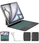 ZYNTHRALIX Keyboard Case for iPad Air 13-inch (M4/M3/M2) & iPad Pro 12.9" (6th/5th/4th/3rd), Magi...