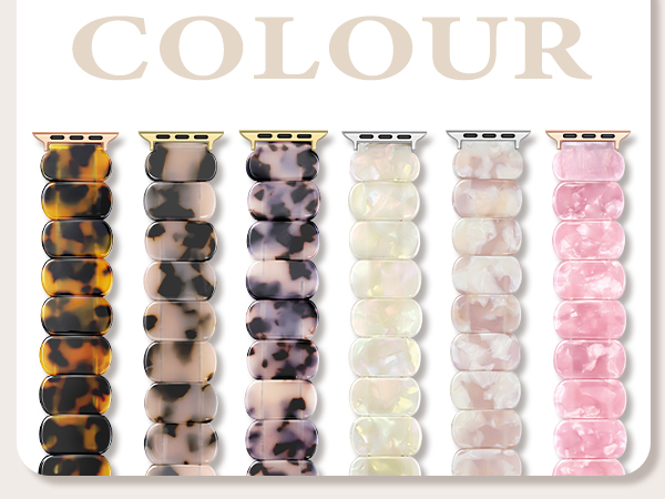 Resin Stretchy Apple Watch Bands Women