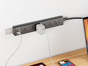 flat surge protector power strip