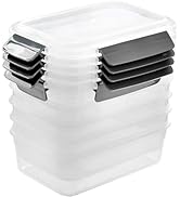 YORY BPA Free nestable food storage containers with lids extra thick leftover meal prep Lunch air...