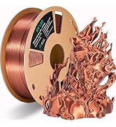 OVV3D Silk PLA Filament 1.75mm, Upgrade Copper PLA Filament 3D Printer Filament, Silk Copper Meta...