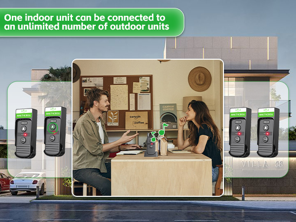 wireless intercom doorbell outdoor