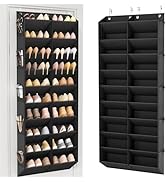 LANTEFUL Over the Door Shoe Organizer, Hanging Shoe Rack for Closet Door Shoe Storage for 30 Pair...