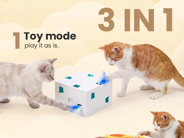 Interactive White Cat Toy