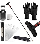 Gomake Extendable Floor Scraper Heavy Duty 6" Wide Razor Blade Scraper Tool with 17‘’-59" (1.4ft-...