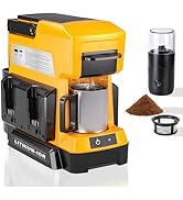 Taingwei Cordless Coffee Maker for Dewalt 20V Battery, Portable Drip Coffee Maker with Electric C...
