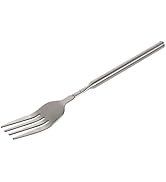 BOENLU BBQ Telescopic Extendable Dinner Fruit Dessert Long Handle Fork Stainless Steel Cutlery Ad...