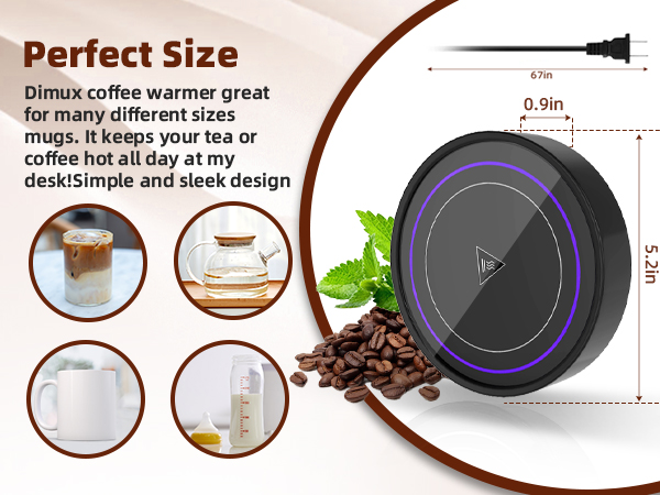coffee cup warmer with mug