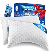 btasleeep Side Sleeper Pillows for Neck & Shoulder Comfort - Ergonomic Curved Crescent Design, Ad...