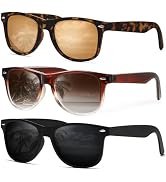 DEMIKOS Sunglasses Men Polarized Sunglasses for Womens Trendy Retro Mirror Lens for Driving Fishi...