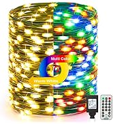 Brizled Color Changing Christmas Lights, 269ft 800 LED Warm White & Multicolor Christmas Lights w...