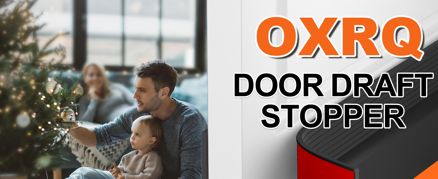 OXRQ Door Draft Stopper for Bottom of Door Door Sweep for Exterior Interior Doors