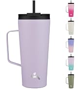 Konokyo Insulated Tumbler with Handle and Straw, 22 OZ Travel Coffee Mug Stainless Steel Cup Meta...