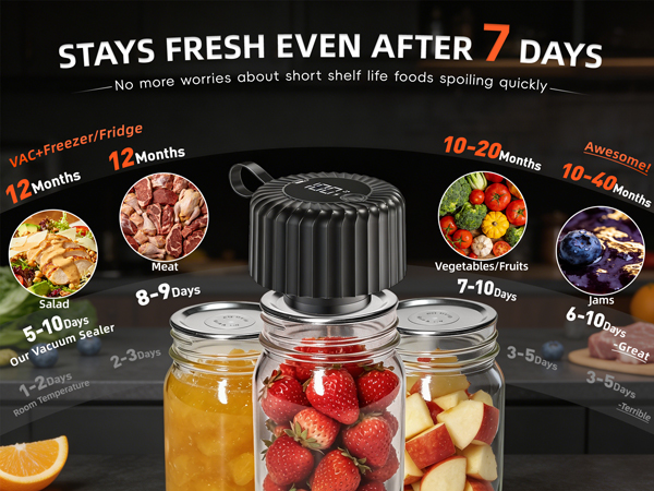 vacuum sealer for regular mouth mason jars