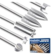 Wood Carving Bits for Dremel Rotary Tools, 6 Pcs Wood Carving Drill Bits Set, 1/8” Shank Rotary T...
