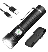 Nevinkin E35 Police Tactical Flashlight with Holster, 5000 High Lumen Rechargeable 7 Modes Magnet...