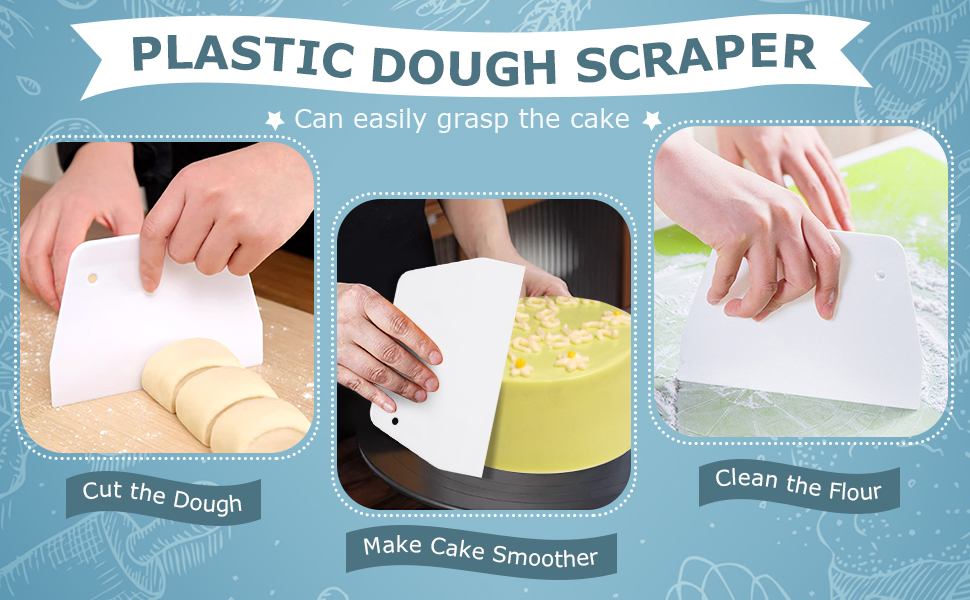 plastic dough scraper