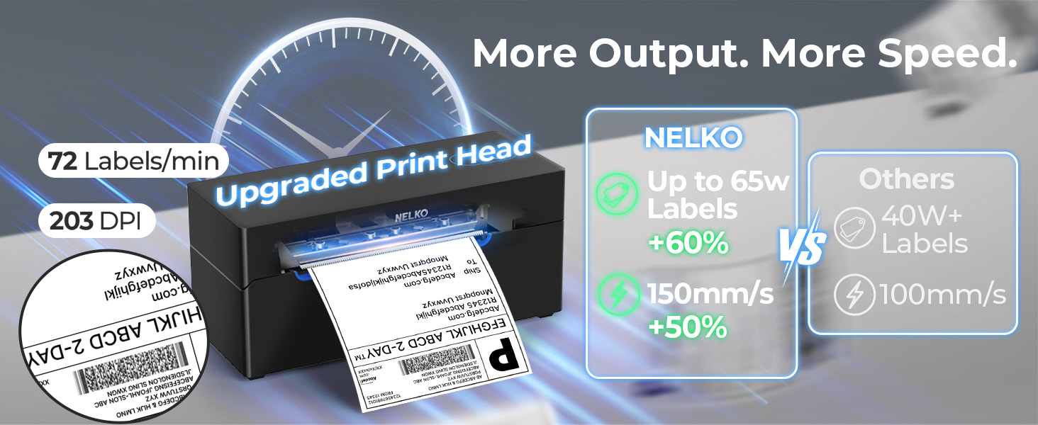 shipping label printer for shipping packages