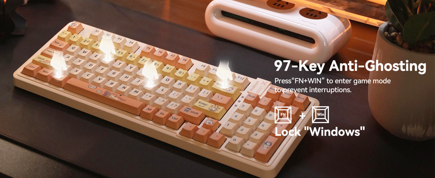 AUSDOM 98PRO Wireless Mechanical Keyboards