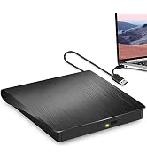 CD Burner, External CD/DVD Drive for Laptop, USB 3.0 USB C Type C External DVD Player for Laptop,...