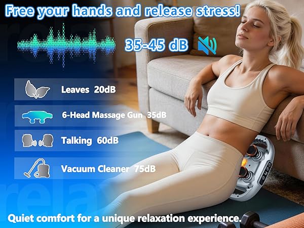 UFFAE 6 Head Massage Gun Back Massager Pain Relief