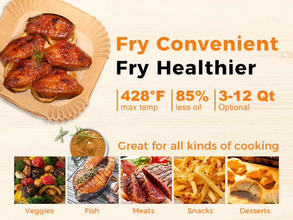 Air fryer paper liners
