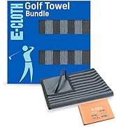 E-Cloth Pro Performance Golf Towel Bundle, Premium Microfiber Ideal for Cleaning Clubs, Drivers, ...