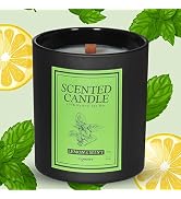 Soy Candles for Home Scented, Ingeware Soy Scented Candles Aromatherapy Natural Woodwick Soy Cand...