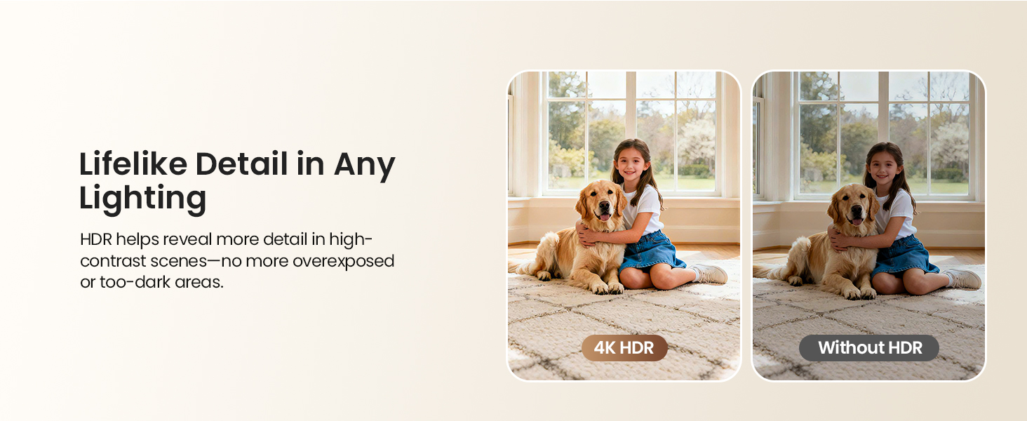 4K HDR: Balanced Brightness, Clearer View