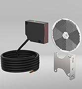 Blütezeit Retro-Reflective Photoelectric Sensor, 40ft Visible Red Beam Wall Mounted for Automatic...