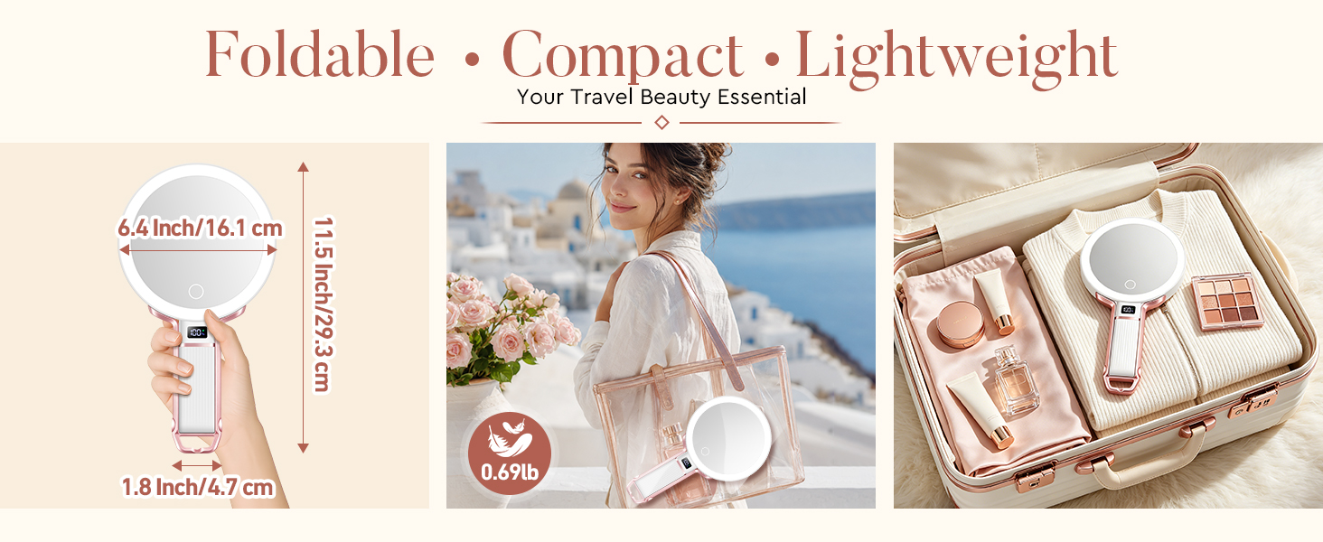 led travel mirror