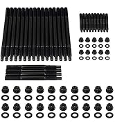 PQY 12-Point Cylinder Gasket Head Stud Bolts Nuts Kit Compatible with 97-03 Chevy LS1 LQ9 LS6 4.8...