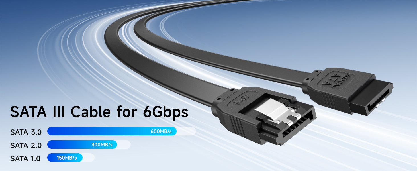90-degree sata iii cable with locking latch for secure connections in tight spaces