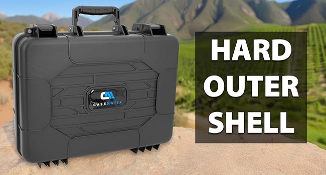 hard shell travel case with plastic shell