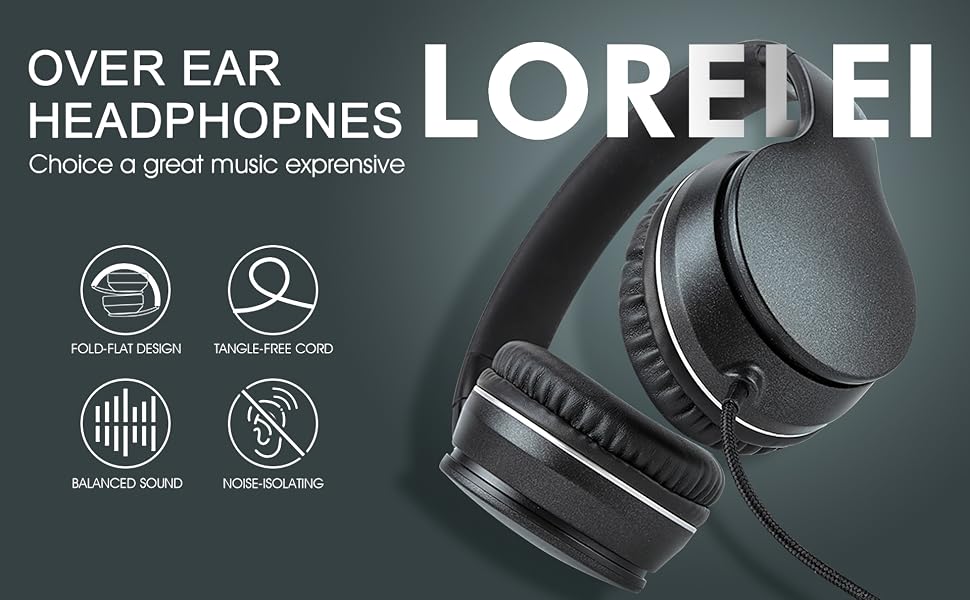 black headphones