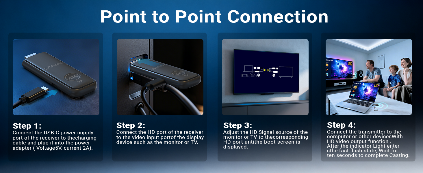 H4K wireless HDMI adapter