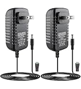 LightingWill 12V Power Supply, 2A 24W Power Adapter, AC 110V to 12Volt Converter, Wall Plug Trans...